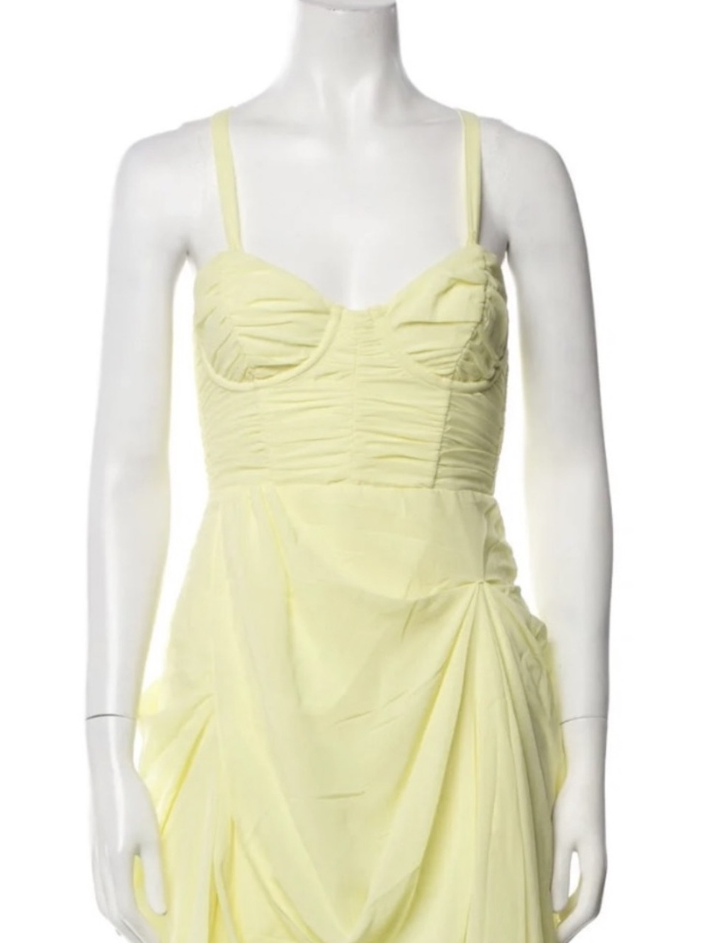 NWT For Love & Lemons June Maxi Dress in Yellow - Picture 5 of 11